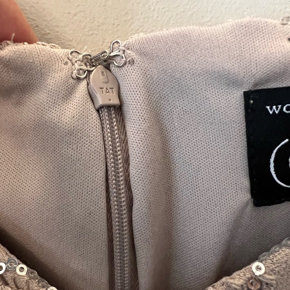 Alex Evenings Gold Size 22w Midi Length Fit and Flare - Picture 8 of 8